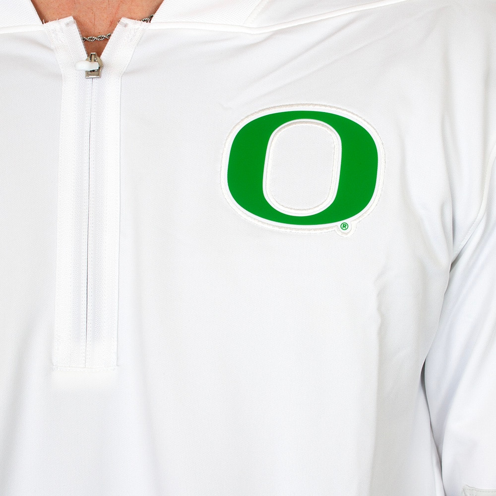 Classic Oregon O, Nike, Grey, Pullover, Performance/Dri-FIT, Men, Football, Midweight, Coaches, Pullover, Sweatshirt, 926073